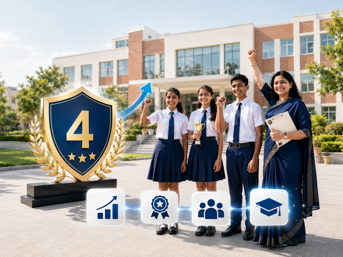CBSE level four school compliance achievement illustration